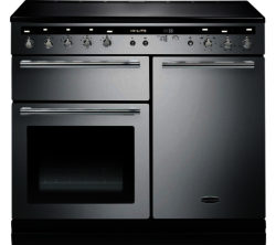 RANGEMASTER  Hi-LITE 100 Electric Induction Range Cooker - Stainless Steel & Chrome